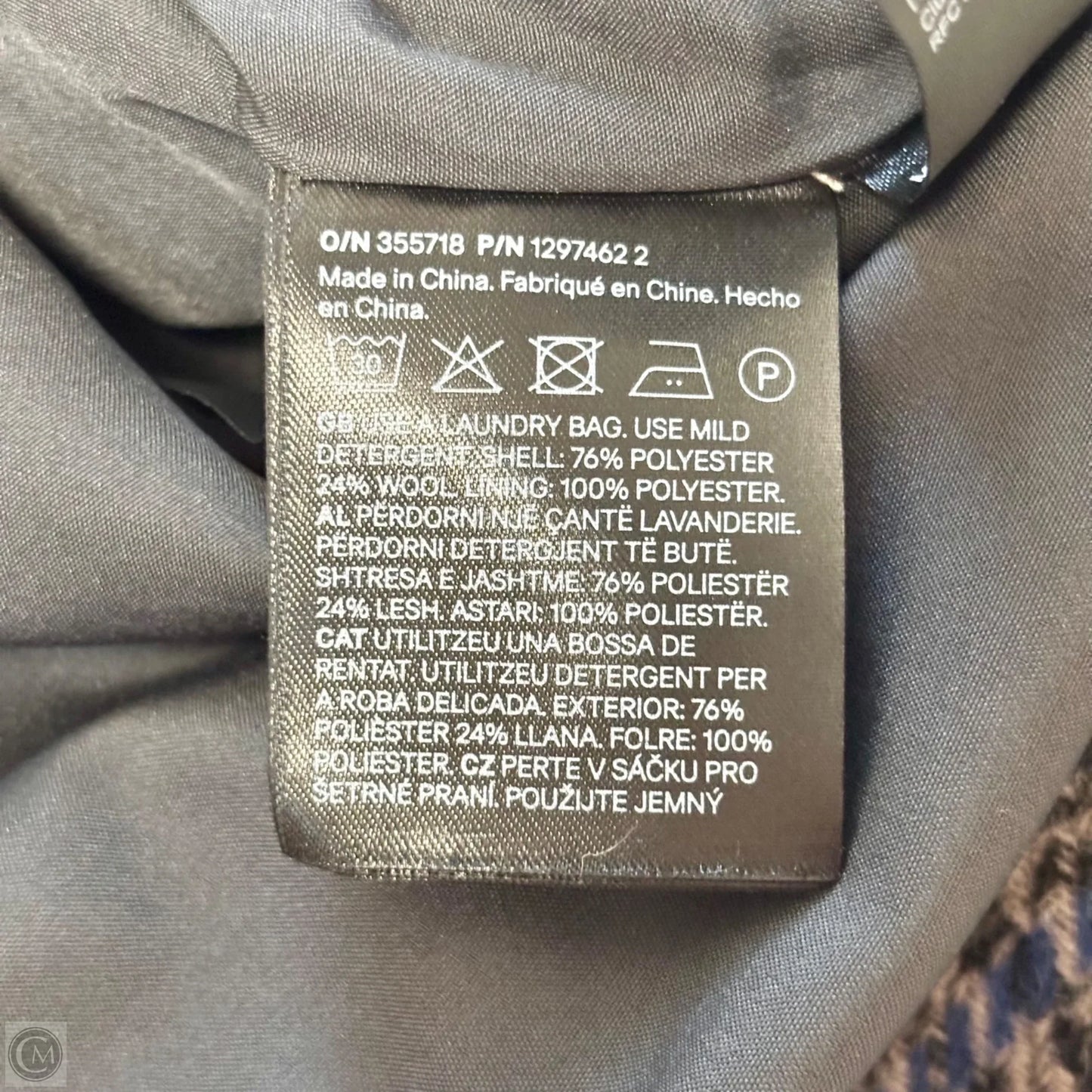 Jacket Other By H&m In Blue & Grey, Size: S