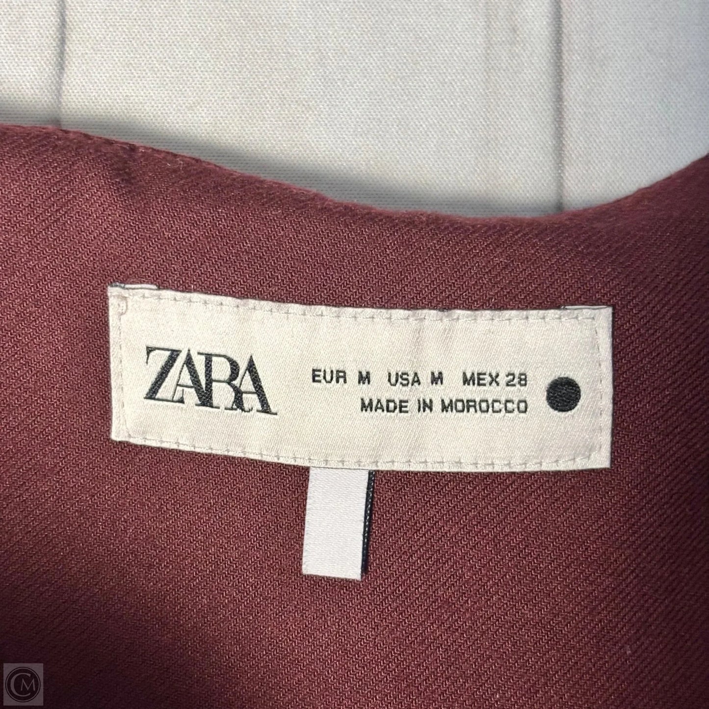 Skirt Midi By Zara In Maroon, Size: M