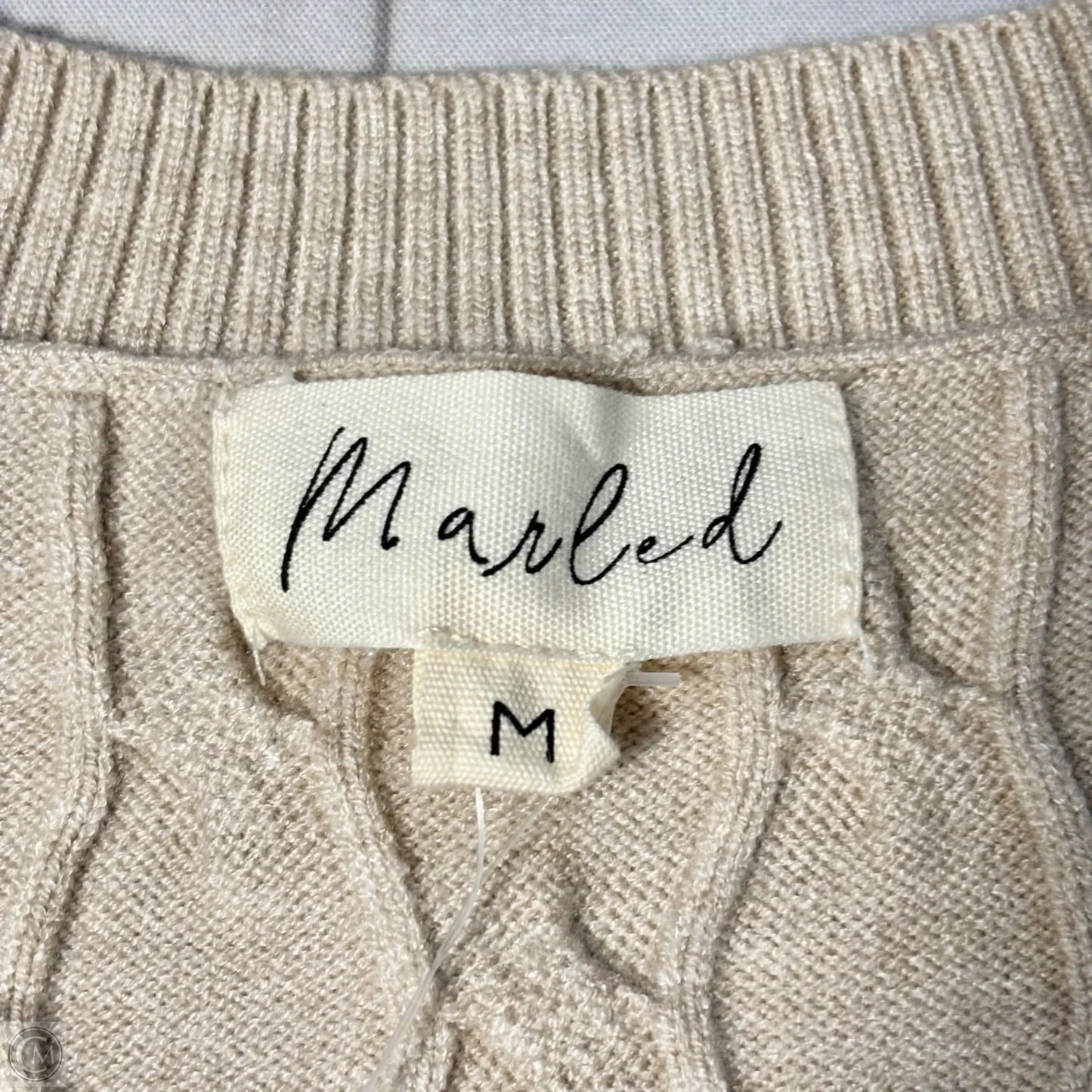 Vest Sweater By Marled In Tan, Size: M