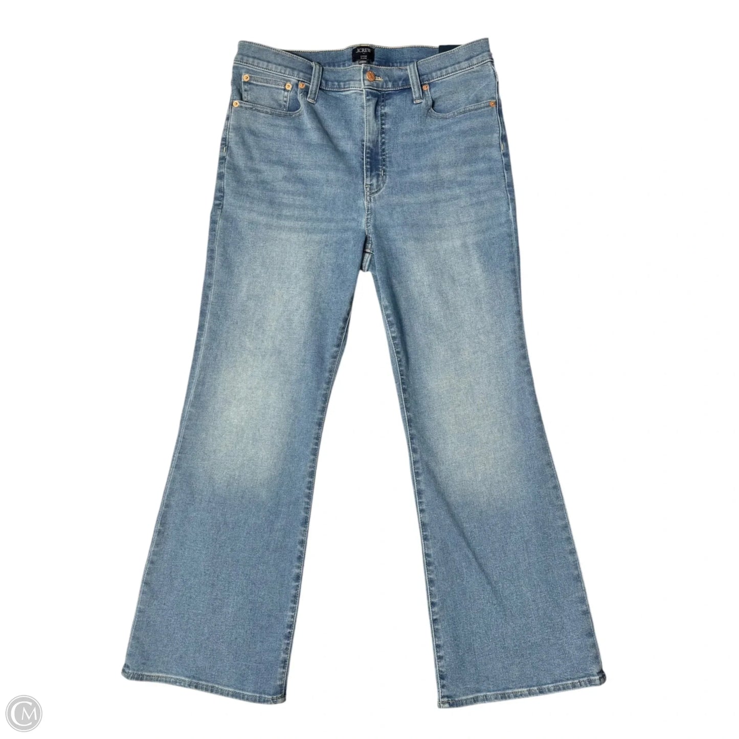 Jeans Flared By J. Crew In Blue Denim, Size: 12