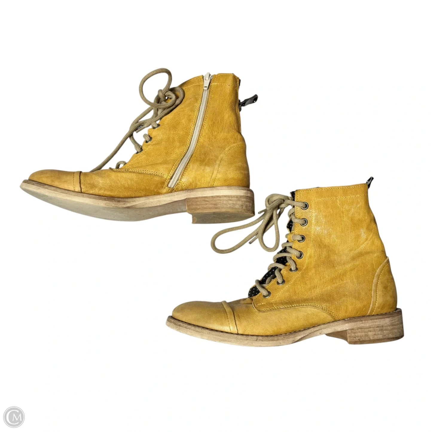 Boots Leather By Free People In Brown, Size: 7.5