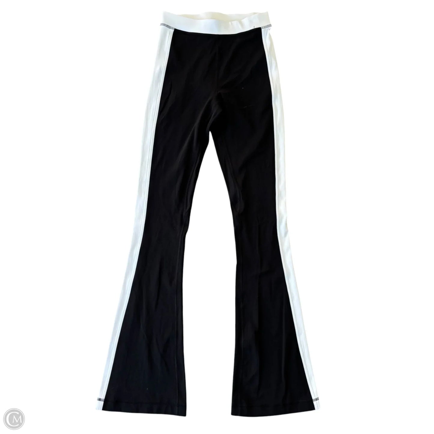 Athletic Pants By Lululemon In Black & White, Size: S