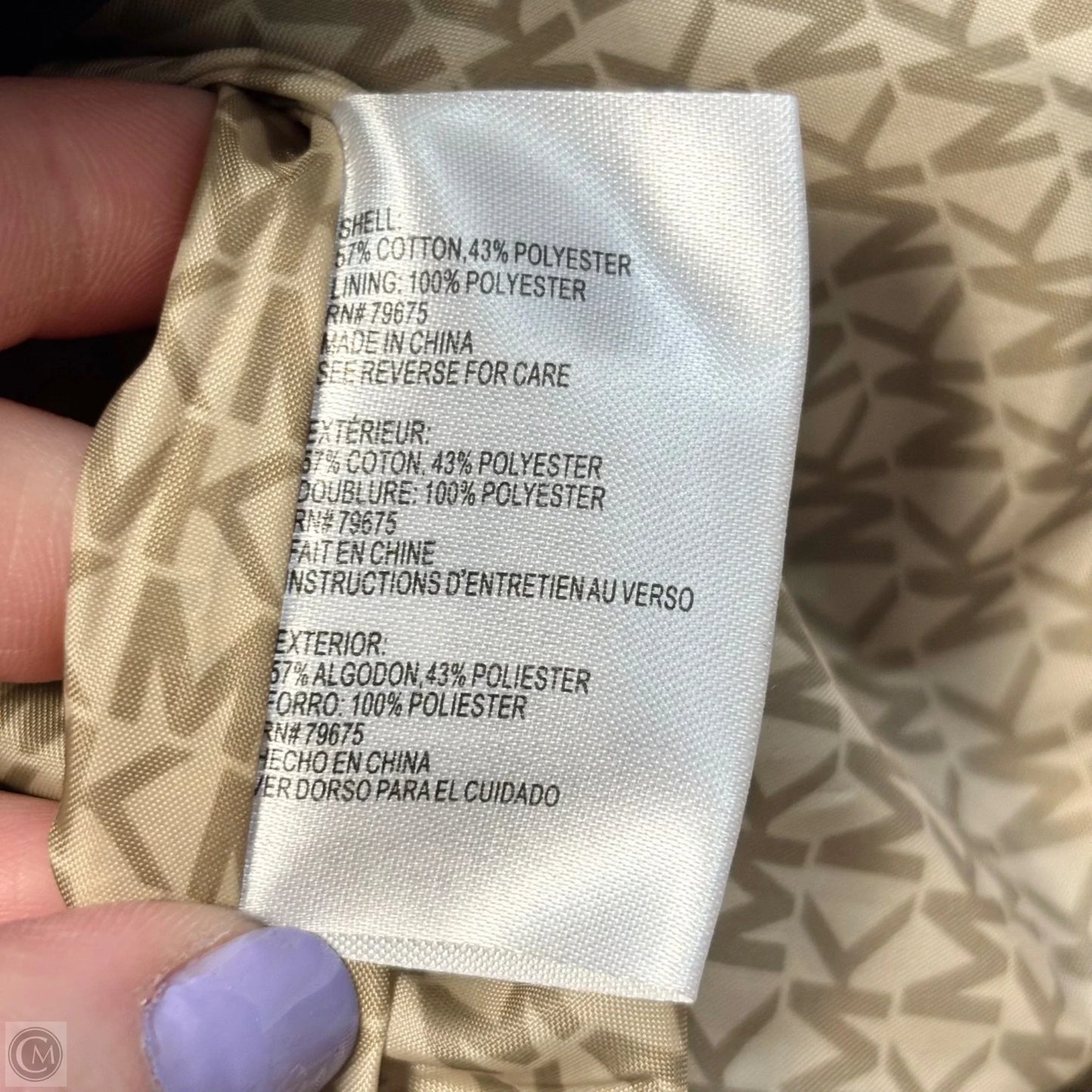 Jacket Other By Michael By Michael Kors In Navy, Size: M