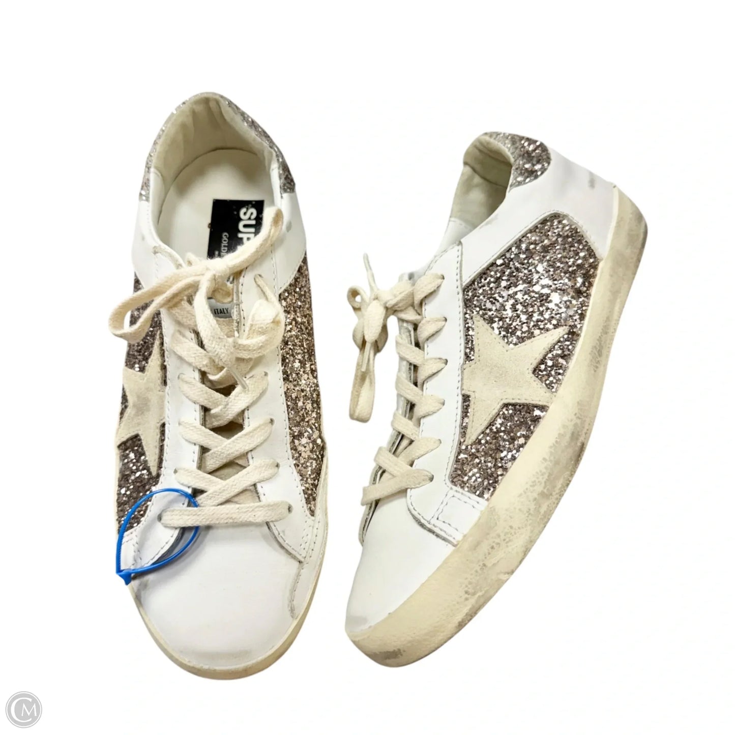 Shoes Luxury Designer By Golden Goose In White, Size: 7.5