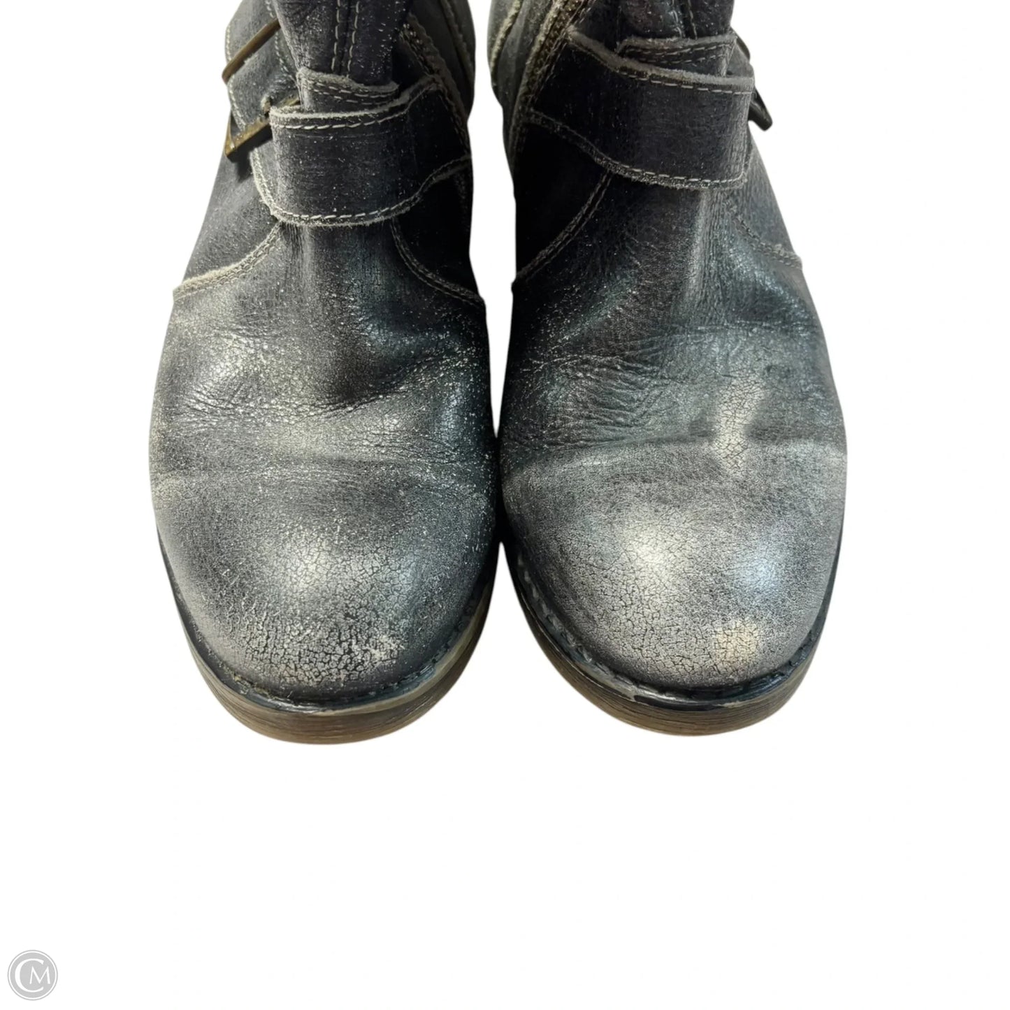 Boots Leather By Bed Stu In Grey, Size: 8