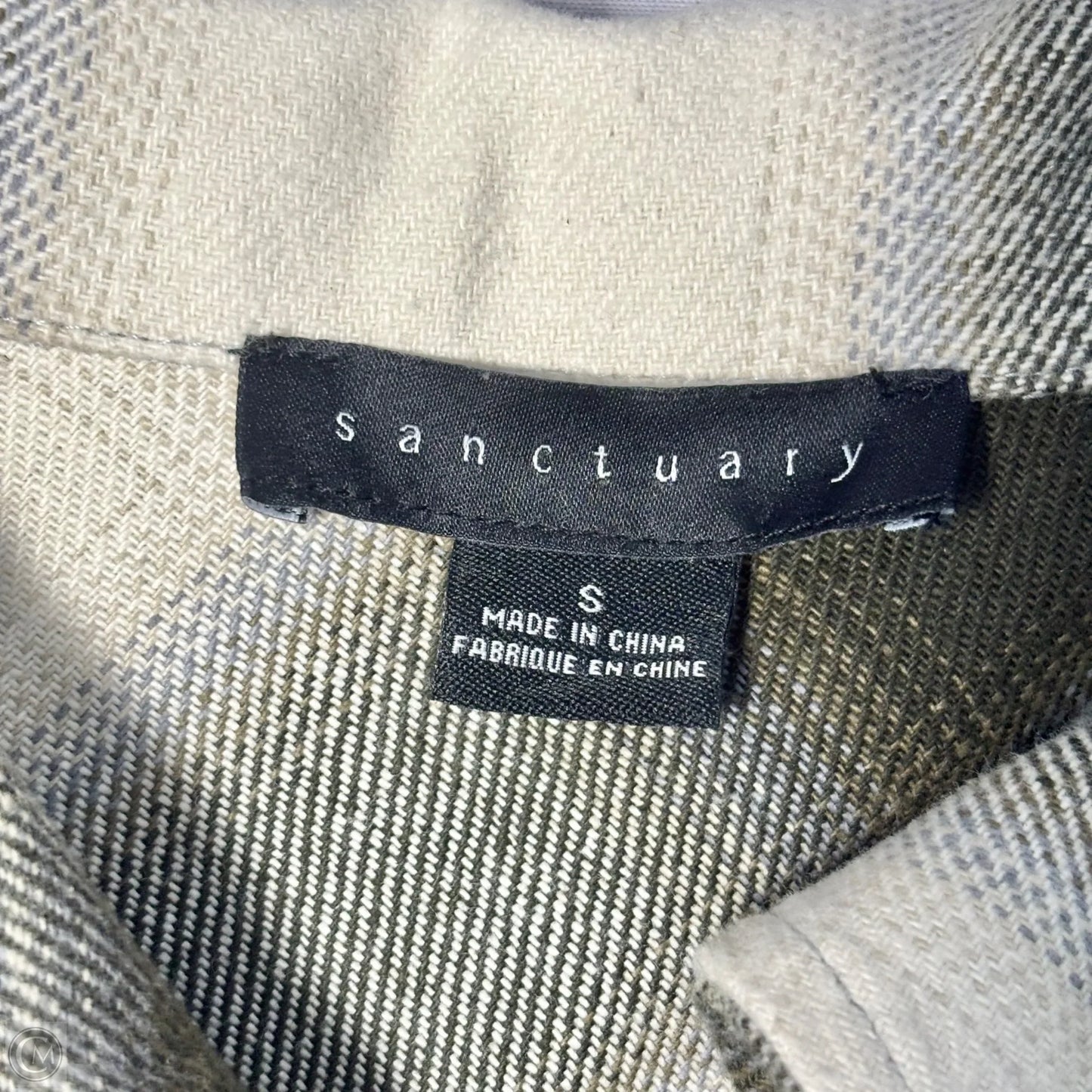 Jacket Shirt By Sanctuary In Plaid Pattern, Size: S
