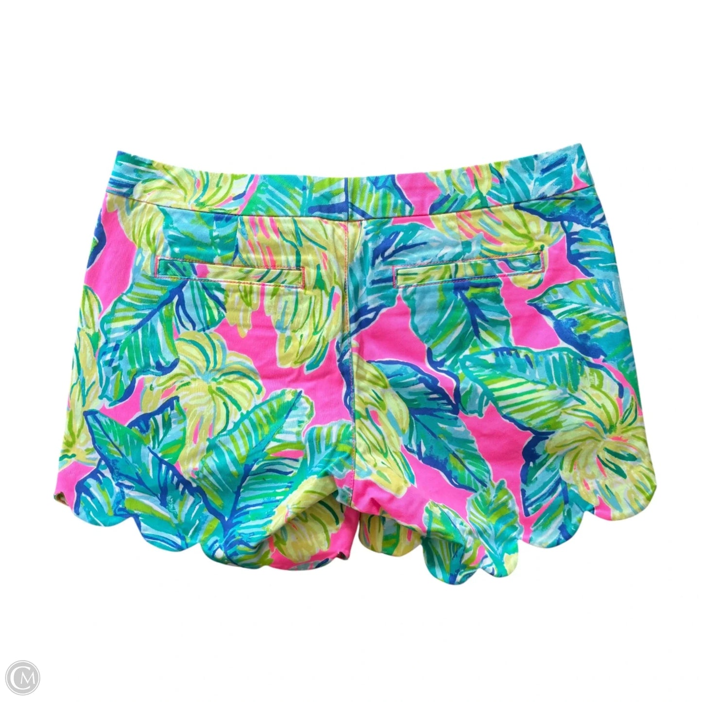 Shorts Designer By Lilly Pulitzer In Blue & Yellow, Size: 4