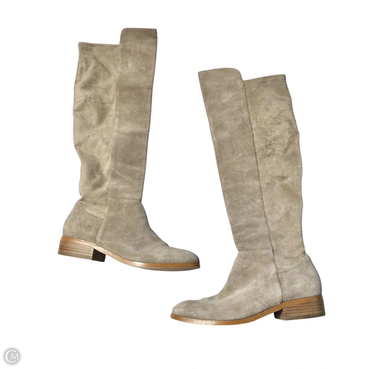 Boots Leather By Sole Society In Taupe, Size: 9