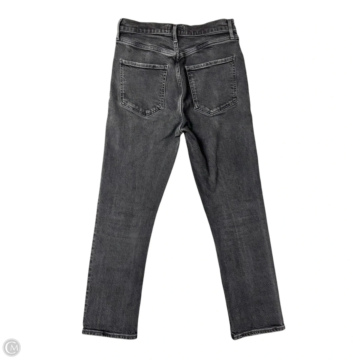 Jeans Straight By Agolde In Black Denim, Size: 4