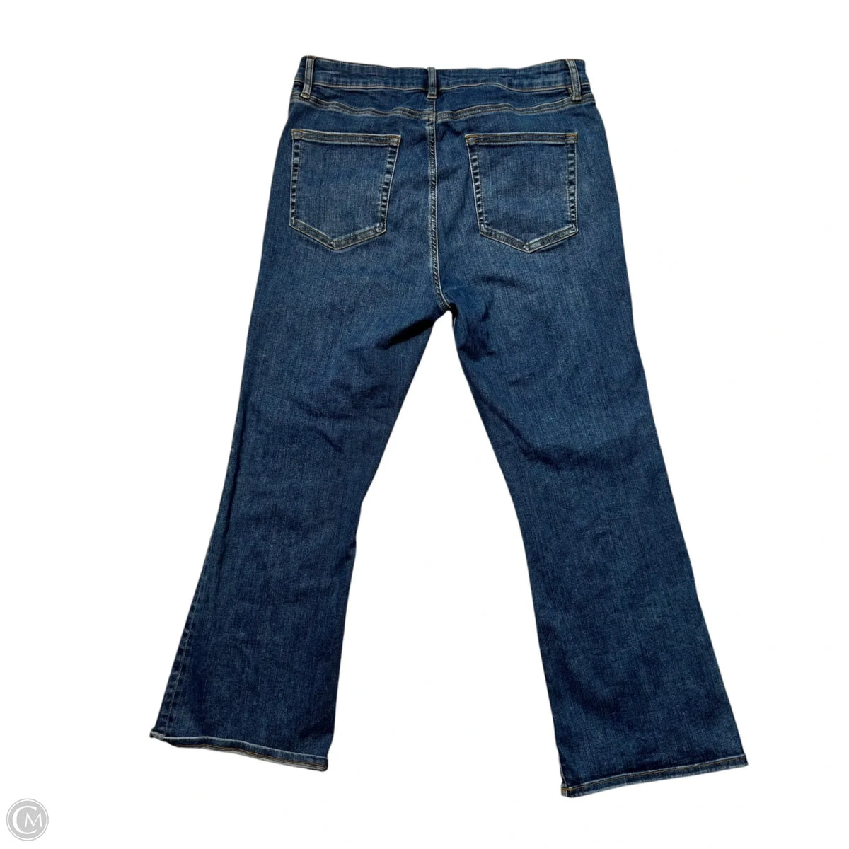 Jeans Boot Cut By Frame In Blue Denim, Size: 14