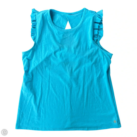 Top Sleeveless Designer By Lilly Pulitzer In Blue, Size: Xl