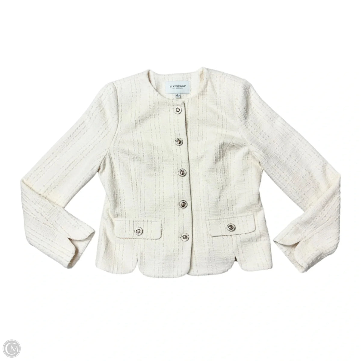 Blazer By Liverpool In Cream, Size: S