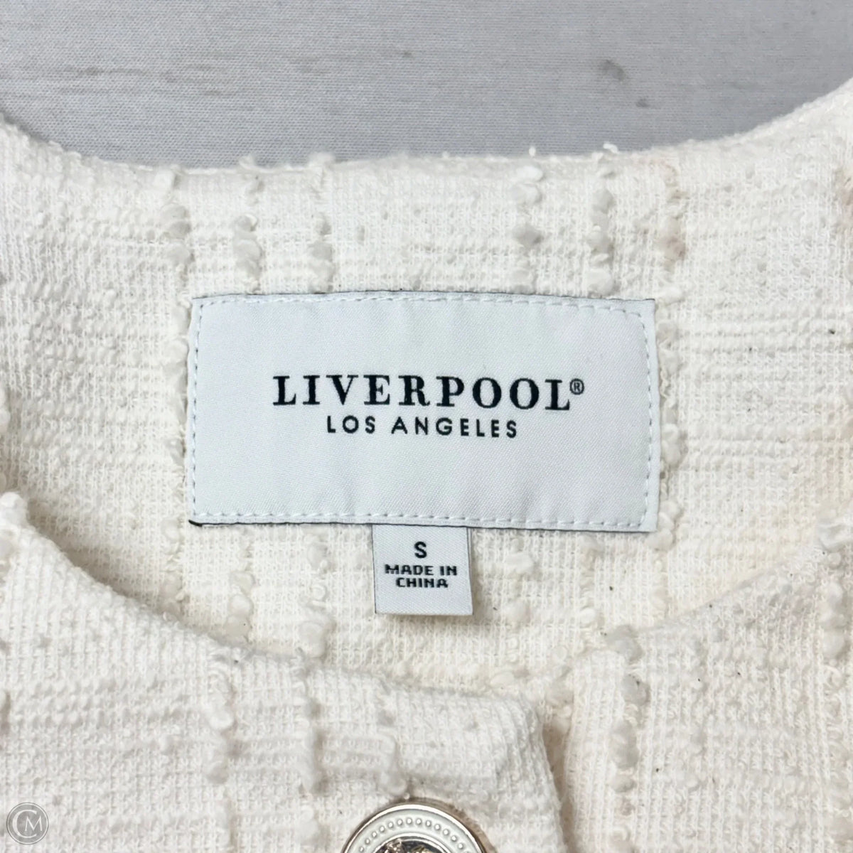 Blazer By Liverpool In Cream, Size: S