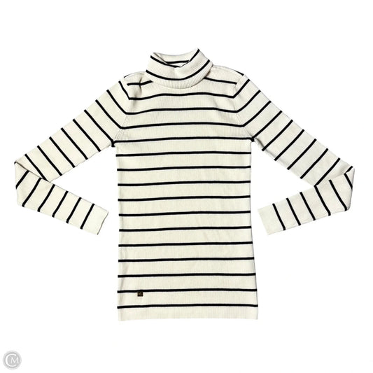 Top Long Sleeve By Lauren By Ralph Lauren In Striped Pattern, Size: M