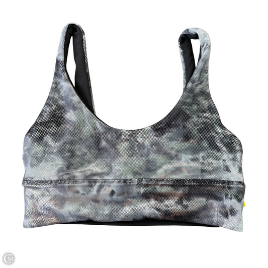 Athletic Bra By Lululemon In Silver, Size: M