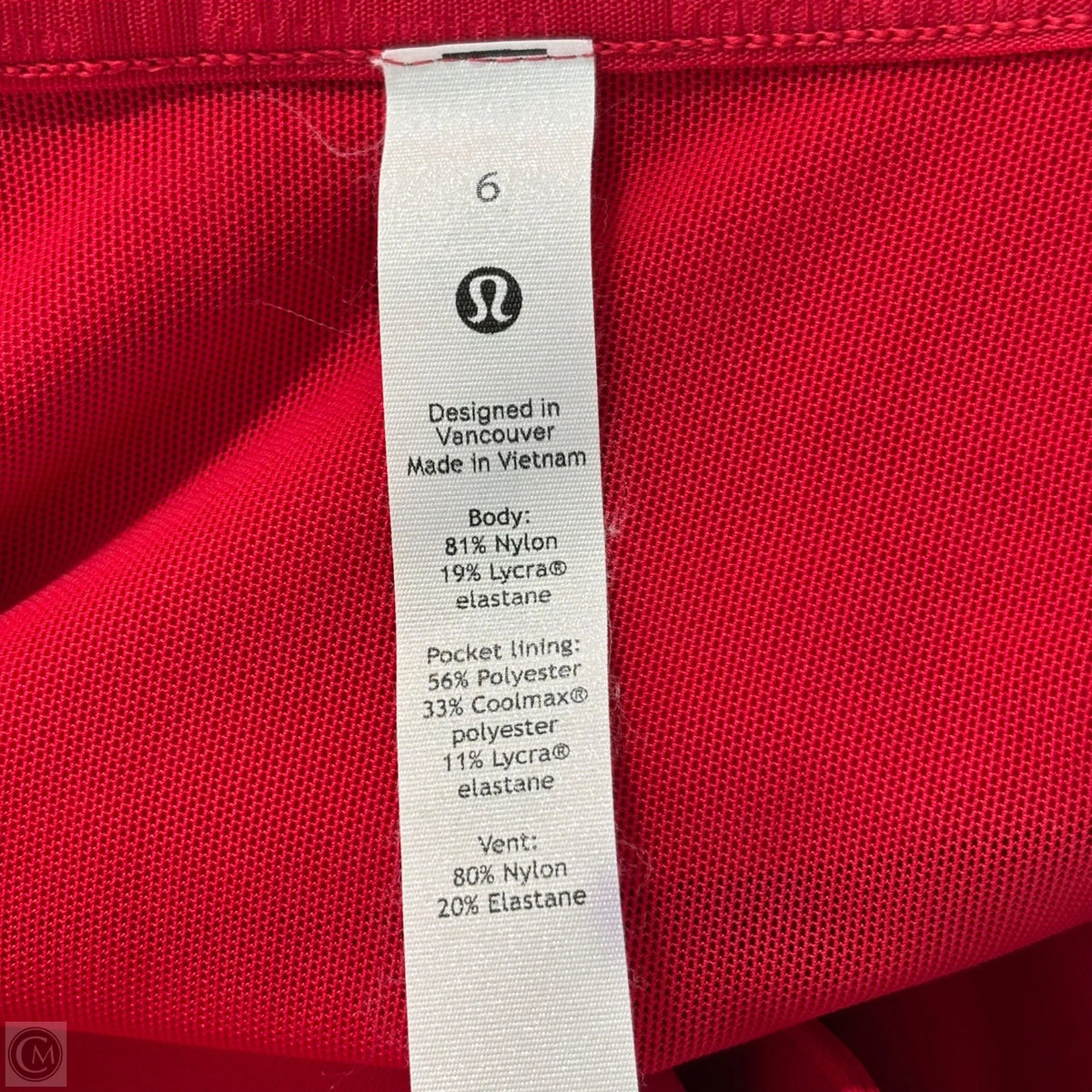 Athletic Jacket By Lululemon In Red, Size: S