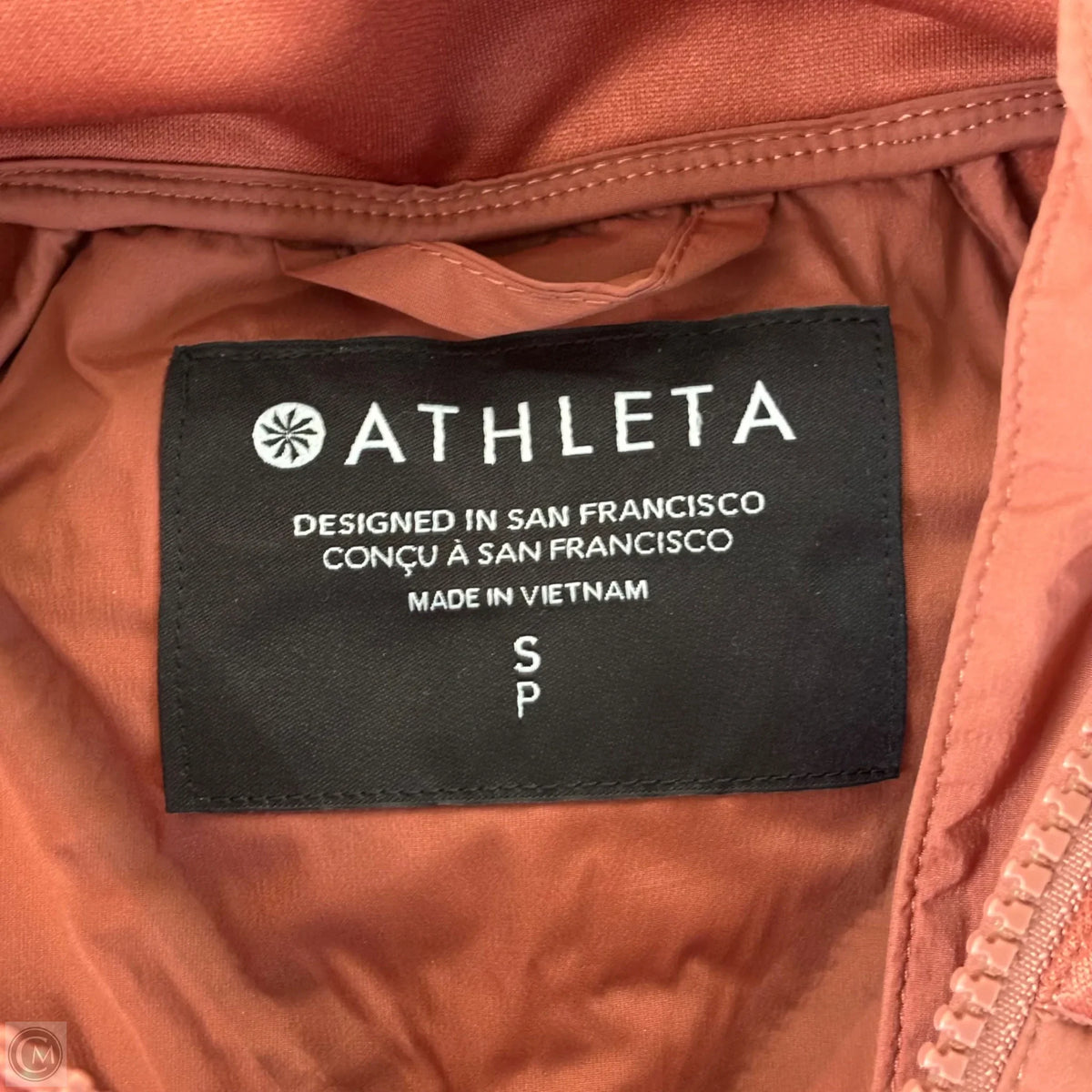 Athletic Jacket By Athleta In Orange, Size: S