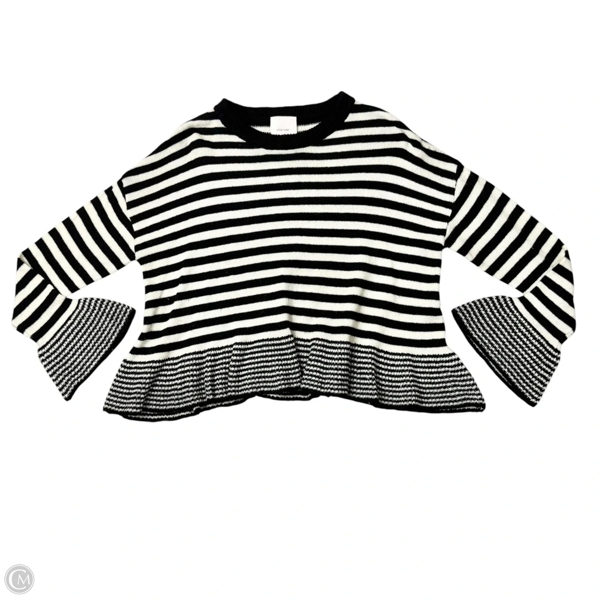 Sweater Designer By Cinc A Sept In Striped Pattern, Size: S