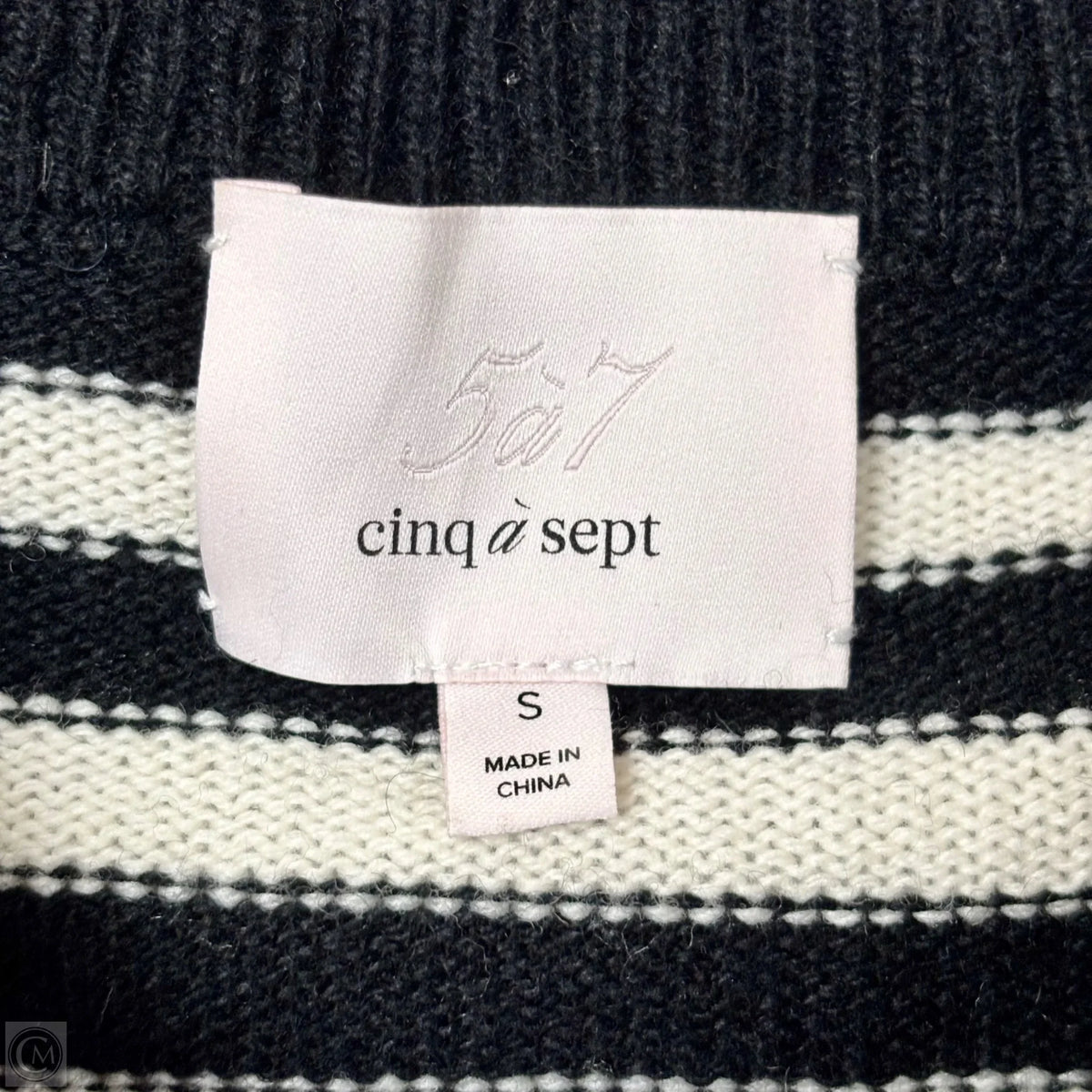 Sweater Designer By Cinc A Sept In Striped Pattern, Size: S