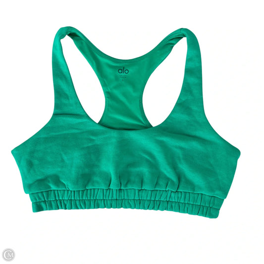 Athletic Bra By Alo In Green, Size: L
