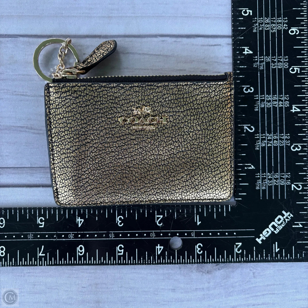 Coin Purse Designer By Coach, Size: Small