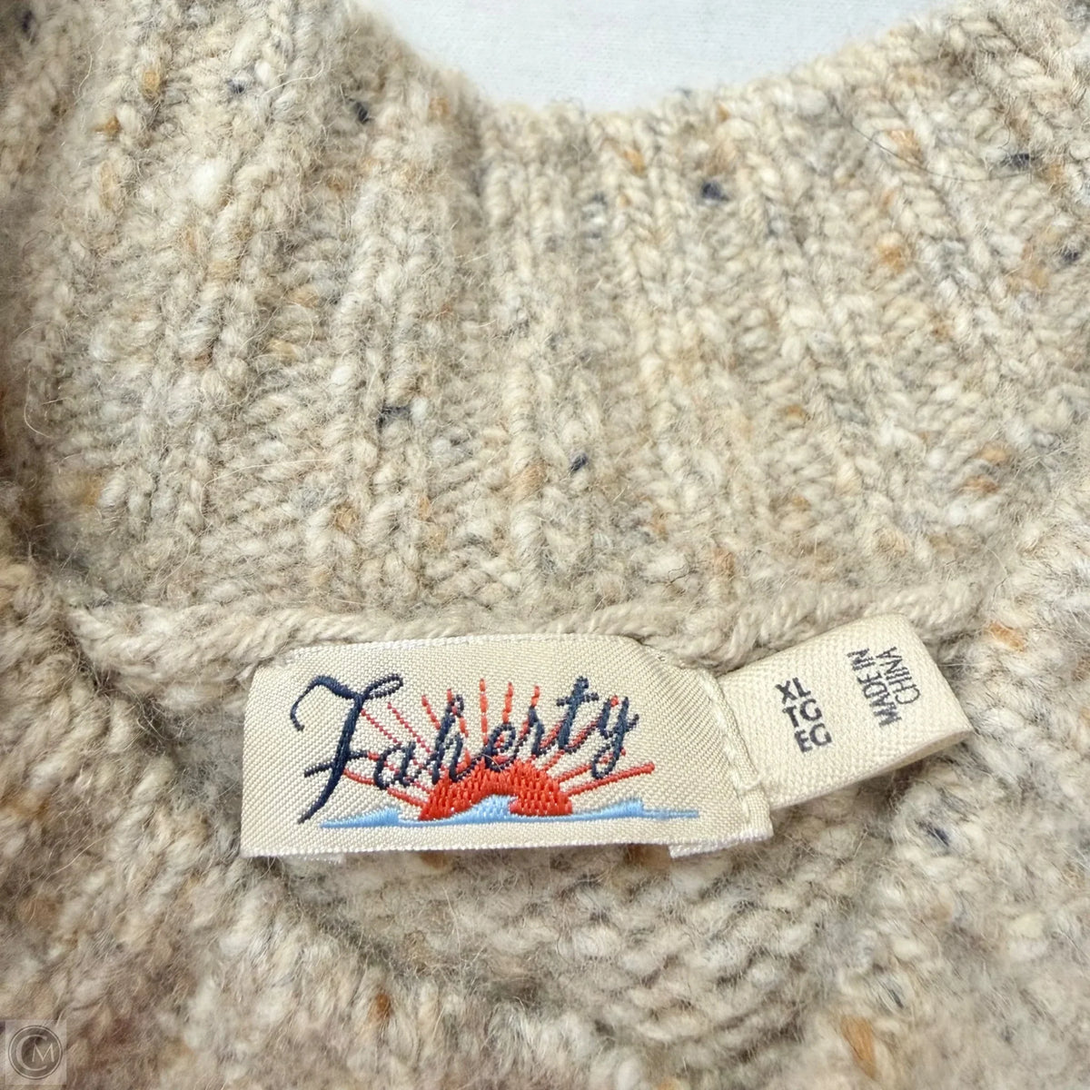 Sweater By Faherty In Brown, Size: Xl