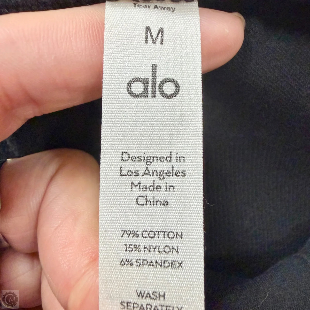 Athletic Bra By Alo In Black, Size: M