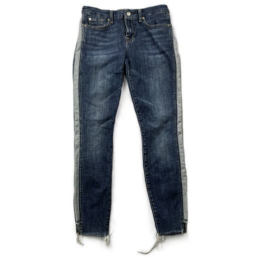 Denim Blue Jeans Skinny By 7 For All Mankind, Size: 4