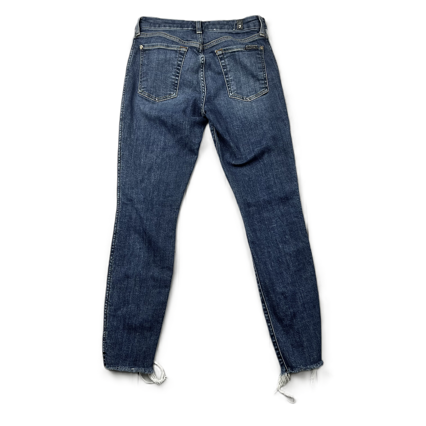Denim Blue Jeans Skinny By 7 For All Mankind, Size: 4