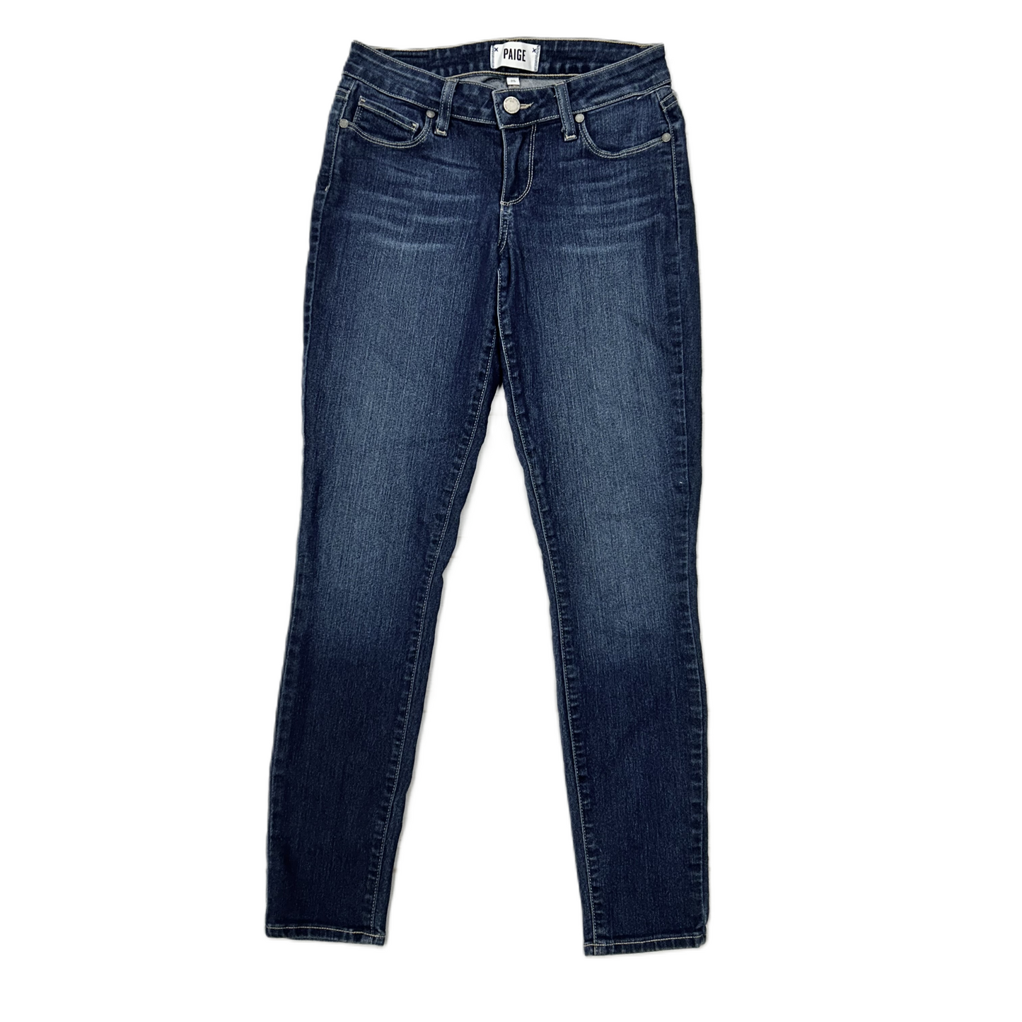 Denim Blue Jeans Skinny By Paige, Size: 0