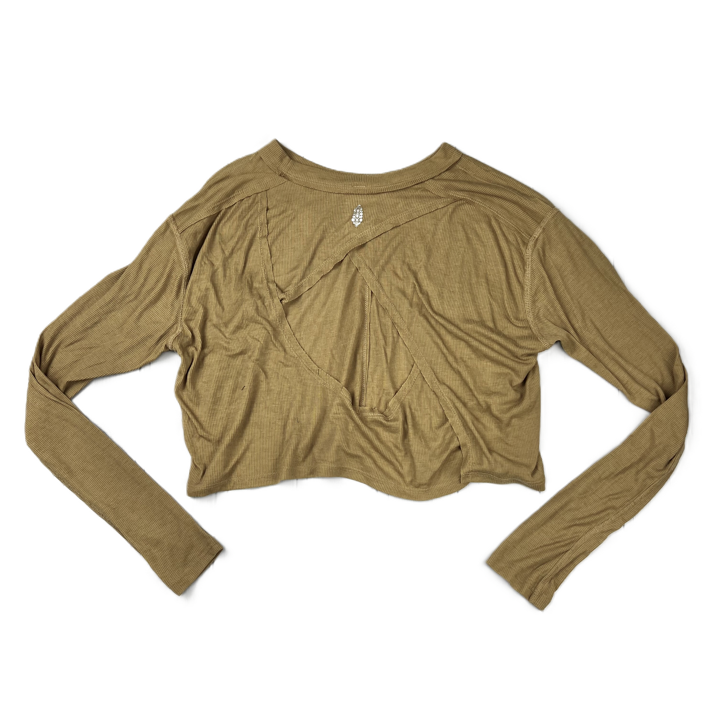 Beige Top Long Sleeve By Free People, Size: M