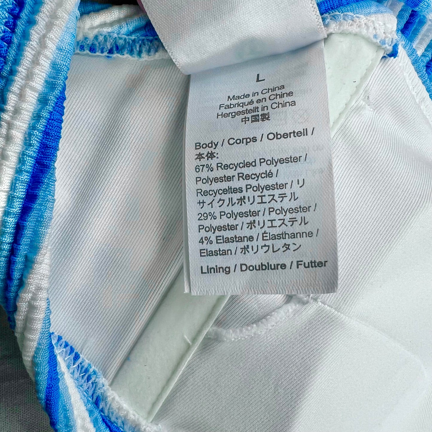 Blue & White Swimsuit By J.Michelle, Size: L