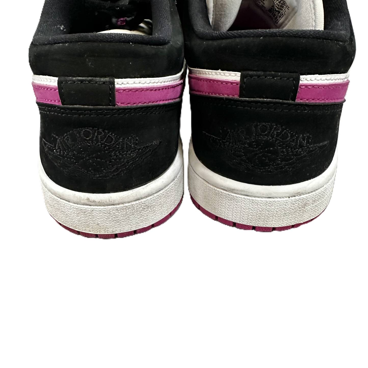 Black & Purple Shoes Athletic By Jordan, Size: 9.5