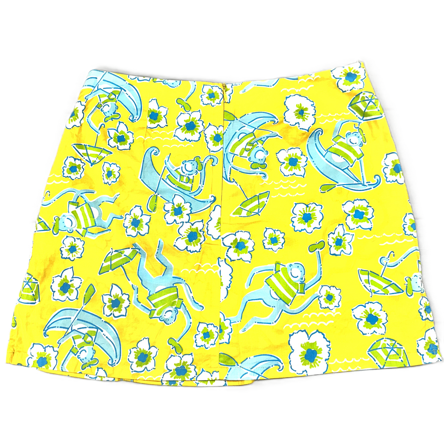 Blue & Yellow Skort Designer By Lilly Pulitzer, Size: 4