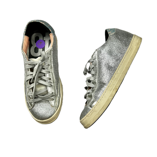 Silver Shoes Sneakers By P448, Size: 7.5