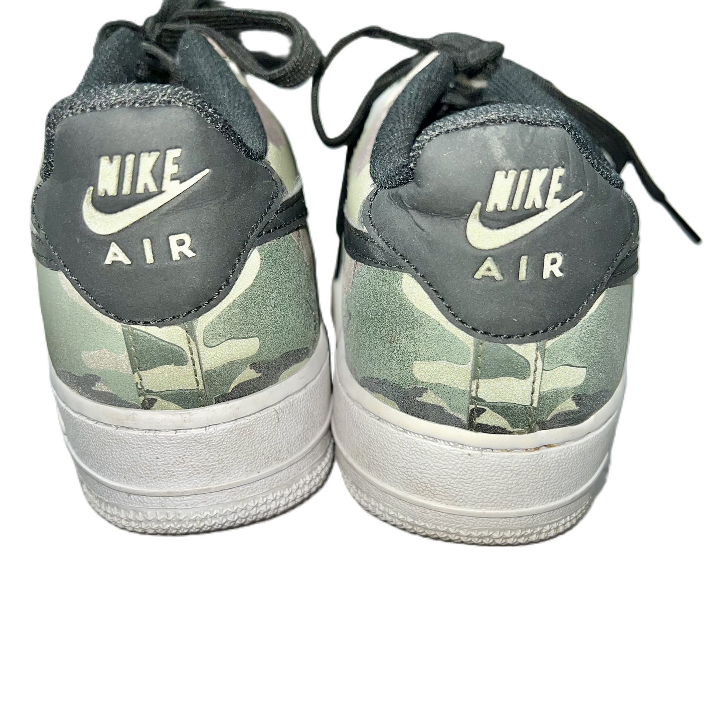 Camouflage Print Shoes Athletic By Nike, Size: 8