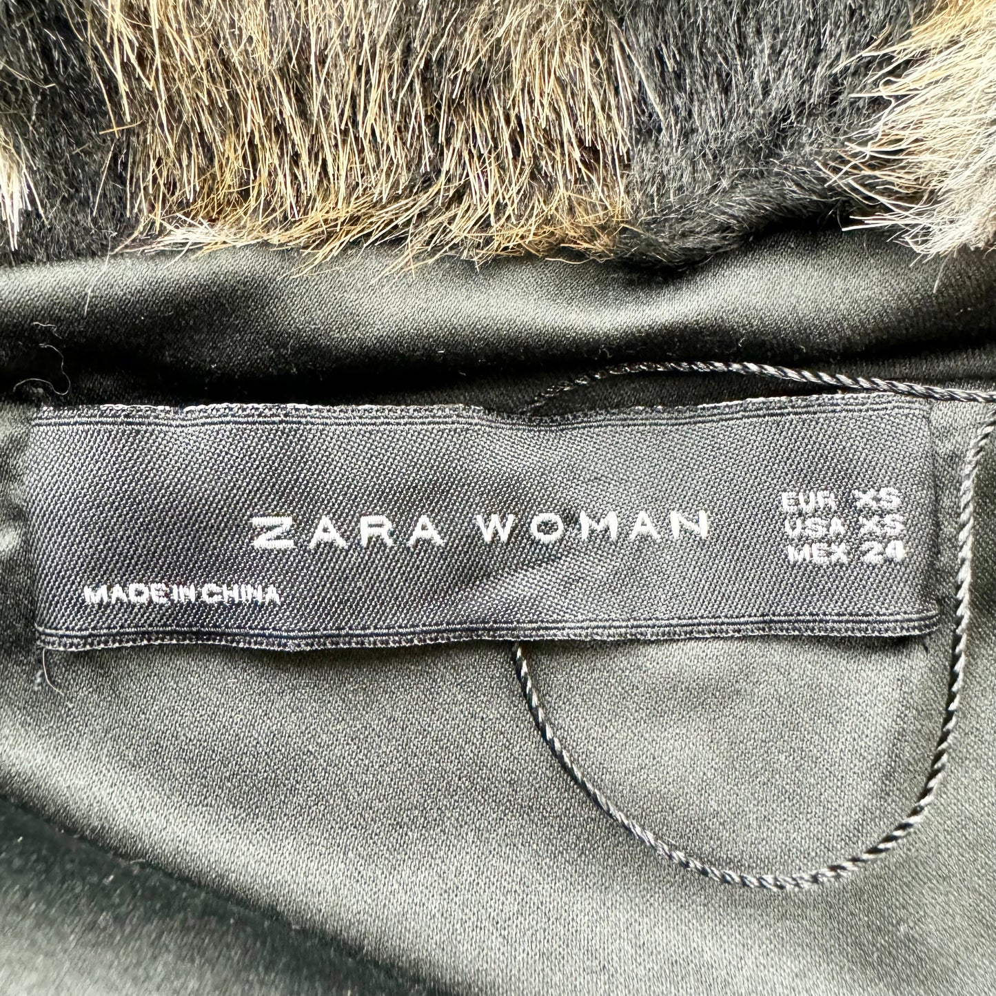 Coat Faux Fur & Sherpa By Zara In Multi-colored, Size: Xs