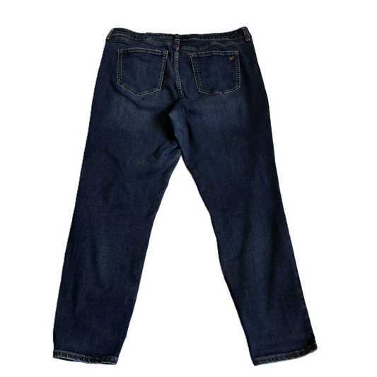 Blue Denim Jeans Straight By William Rast, Size: 16