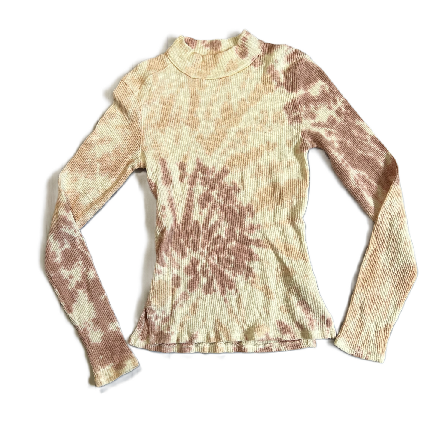 Cream & Pink Top Long Sleeve By We The Free, Size: Xs