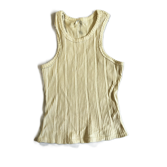 Cream Top Sleeveless By Anthropologie, Size: S