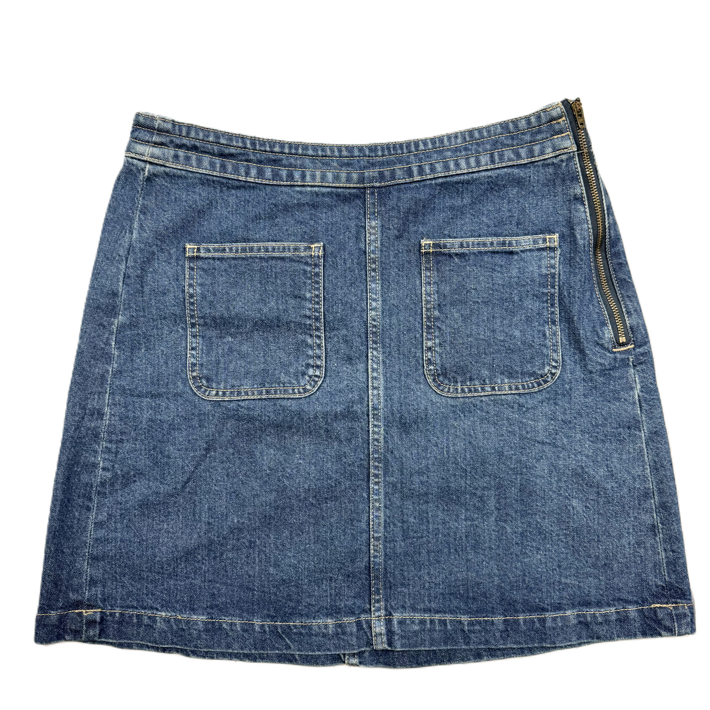 Skirt Mini & Short By Loft In Blue Denim, Size: 2