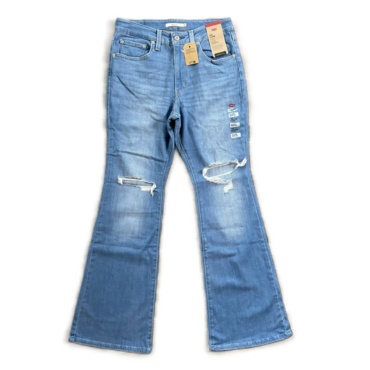 Jeans Flared By Levis In Blue Denim, Size: 10