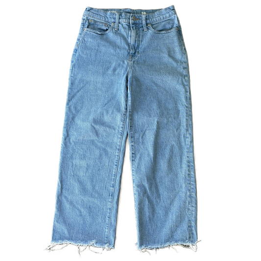 Jeans Wide Leg By J. Crew In Blue Denim, Size: 8