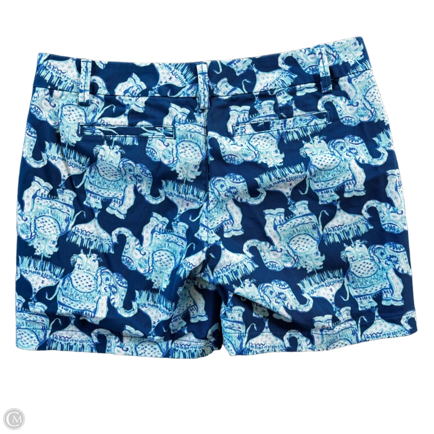 Shorts Designer By Lilly Pulitzer In Blue & White, Size: 4