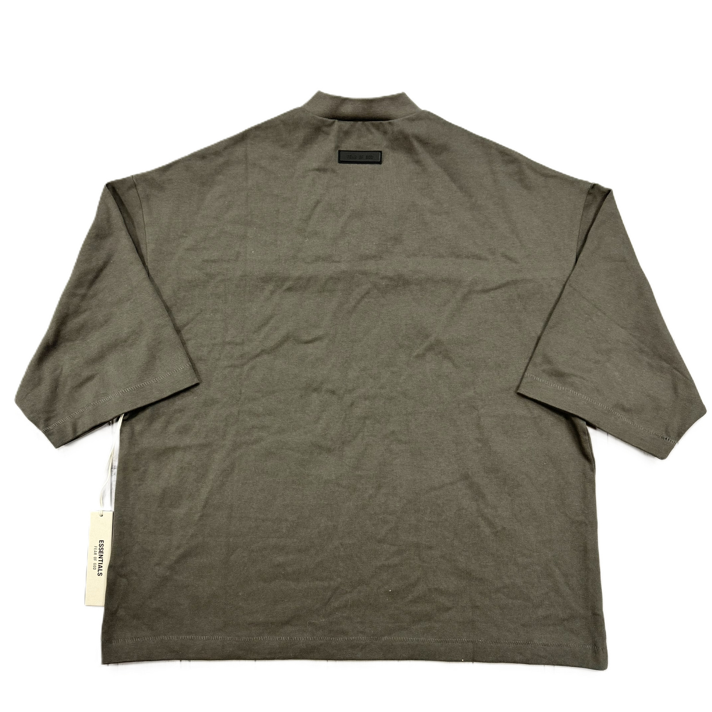 Top 3/4 Sleeve By Essentials In Grey, Size: S