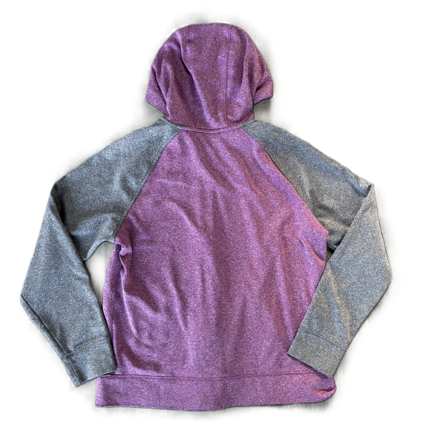 Athletic Sweatshirt Hoodie By The North Face In Grey & Purple, Size: Xl