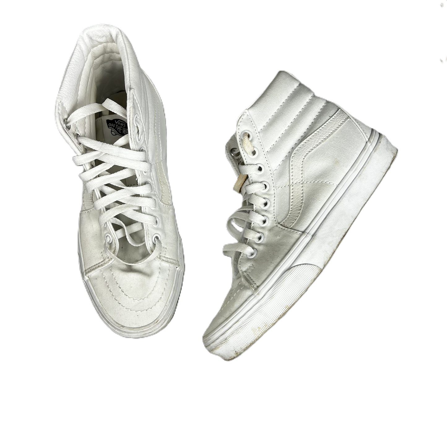 Ivory Shoes Sneakers By Vans, Size: 7.5