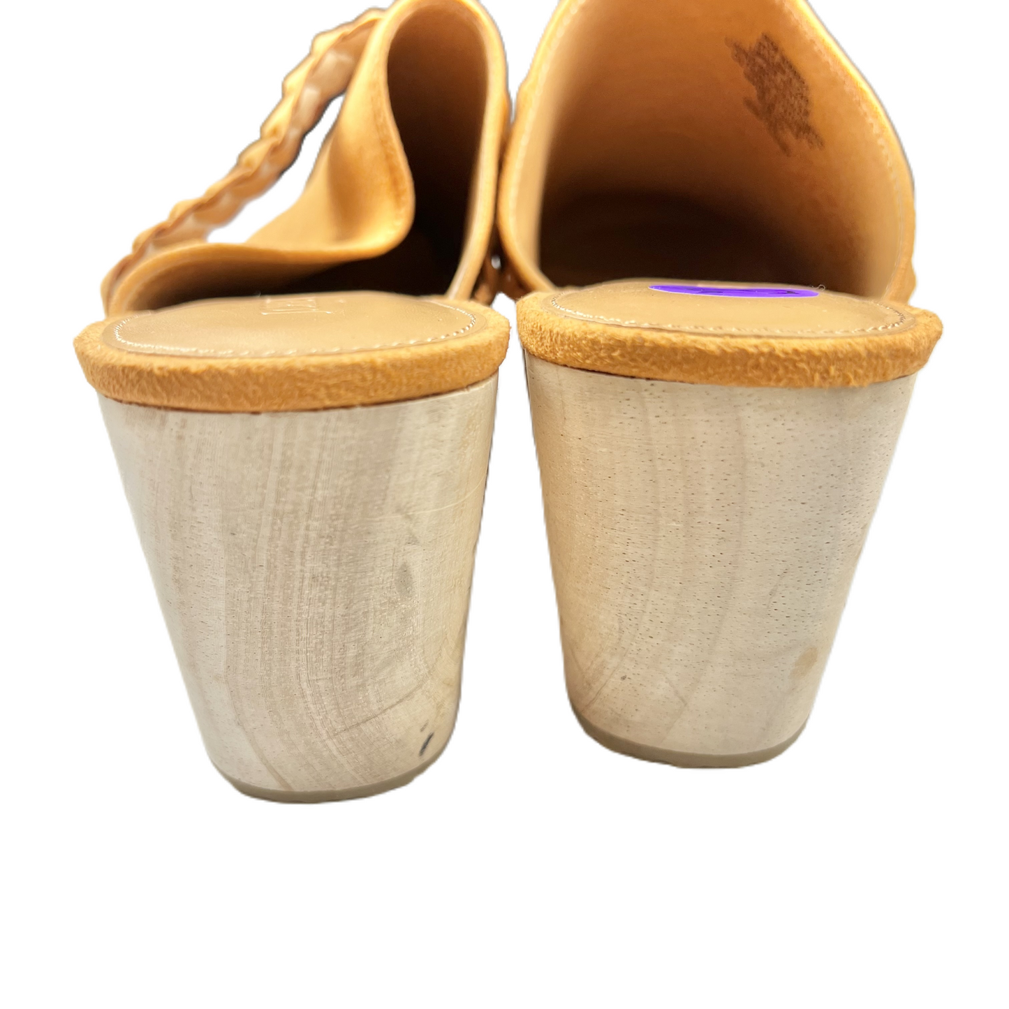 Tan Shoes Heels Block By J. Crew, Size: 8.5