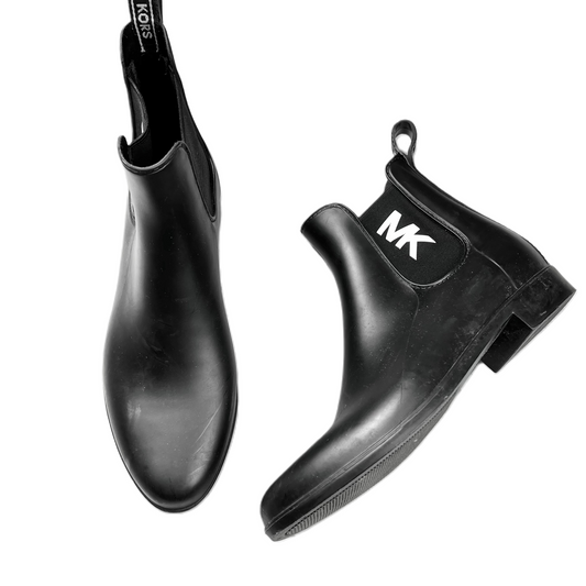 Black Boots Rain By Michael By Michael Kors, Size: 10