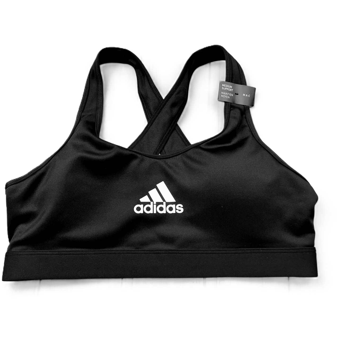 Black Athletic Bra By Adidas, Size: M